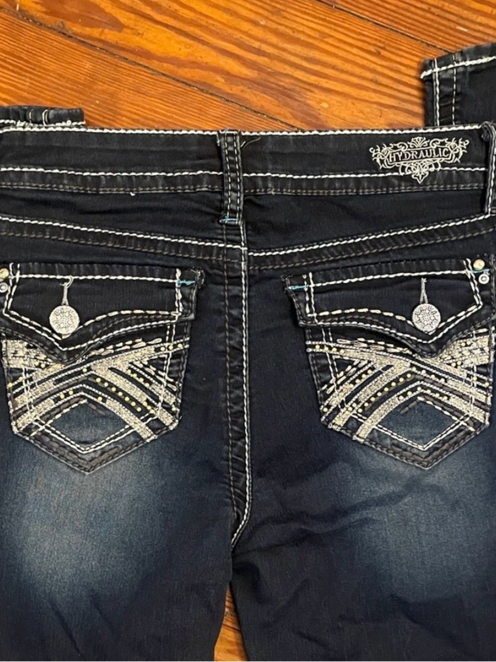 Hydraulic Lola Micro Boot Jeans size 7/8 - Picture 4 of 4
